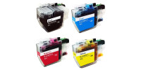 Complete set of 4 Brother LC-3019XXL Extra High Yield Compatible Inkjet Cartridges