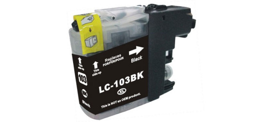 Brother LC-103 Black Compatible High Yield Inkjet Cartridge Brother LC-103 Black Compatible High Yield Inkjet Cartridge