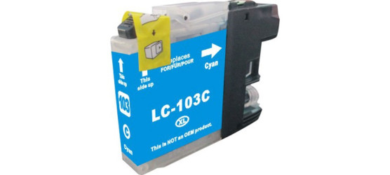 Brother LC-103 Cyan Compatible High Yield Inkjet Cartridge Brother LC-103 Cyan Compatible High Yield Inkjet Cartridge