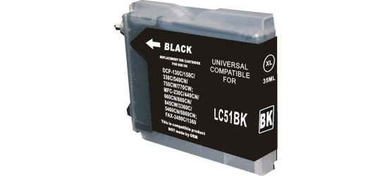 Brother LC51 Black Compatible Inkjet Cartridge Brother LC51 Black Compatible Inkjet Cartridge