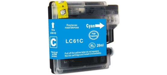 Brother LC61 Cyan Compatible Inkjet Cartridge Brother LC61 Cyan Compatible Inkjet Cartridge
