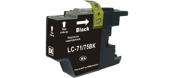 Brother LC75XL Black High Yield Compatible Inkjet Cartridge Brother LC75XL Black High Yield Compatible Inkjet Cartridge