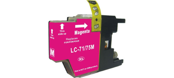 Brother LC75XL High Yield Magenta Compatible Inkjet Cartridge