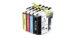 Complete set of 4 Brother LC-107XXL-105XL High Capacity Compatible Inkjet Cartridges