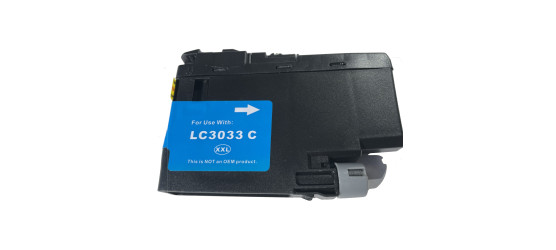 Brother LC-3033 Cyan Extra High Yield Compatible Inkjet Cartridge Brother LC-3033 Cyan Extra High Yield Compatible Inkjet Cartridge