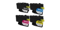 Complete set of 4 Brother LC-3033 Extra High Yield Compatible Inkjet Cartridges