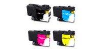 Complete set of 4 Brother LC-3037 extra High Yield Compatible Inkjet Cartridges Complete set of 4 Brother LC-3037 extra High Yield Compatible Inkjet Cartridges