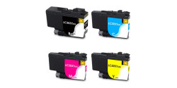 Complete set of 4 Brother LC-3037 extra High Yield Compatible Inkjet Cartridges Complete set of 4 Brother LC-3037 extra High Yield Compatible Inkjet Cartridges
