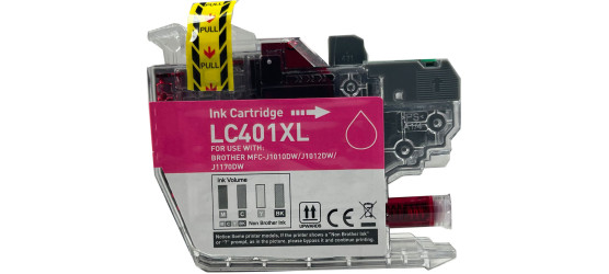 Brother LC 401XL Magenta Compatible High Yield Inkjet Cartridge Brother LC 401XL Magenta Compatible High Yield Inkjet Cartridge