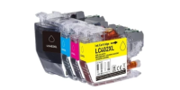 Complete set of 4 Brother LC-402XL High Yield Compatible Inkjet Cartridges