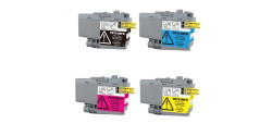 Complete set of 4 Brother LC-404 Compatible Inkjet Cartridges