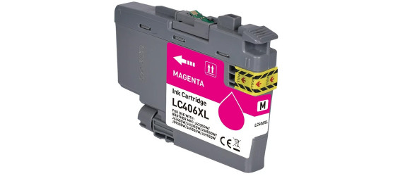 Brother LC 406XL Magenta Compatible High Yield Inkjet Cartridge Brother LC 406XL Magenta Compatible High Yield Inkjet Cartridge