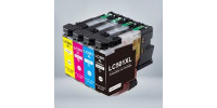 Complete set of 4 Brother LC 501XL Compatible Inkjet Cartridges
