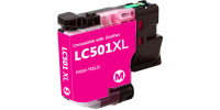 Brother LC 501XL Magenta Compatible High Yield Inkjet Cartridge