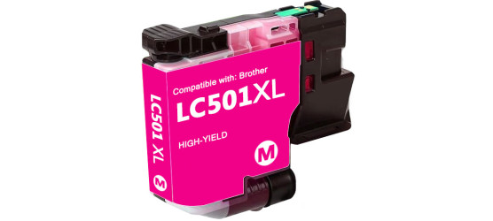 Brother LC 501XL Magenta Compatible High Yield Inkjet Cartridge Brother LC 501XL Magenta Compatible High Yield Inkjet Cartridge