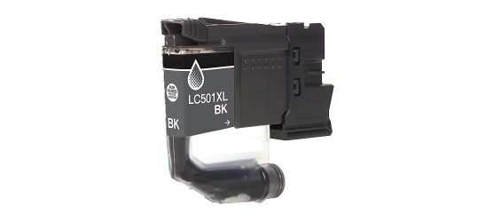 Brother LC 501XL Black Compatible High Yield Inkjet Cartridge
