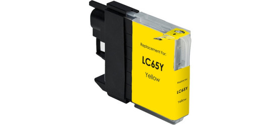 Brother LC65 Yellow Compatible High Yield Inkjet Cartridge Brother LC65 Yellow Compatible High Yield Inkjet Cartridge