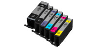 Complete set of 6 Canon PGI-280XXL (1967C001) - CLI-281XXL (1980/1981/1982/1983/1984C001) Compatibles Inkjet Cartridges
