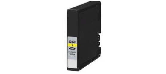Cartouche à jet d'encre Canon PGI-2200XL (9270B001) haute capacité compatible jaune Cartouche à jet d'encre Canon PGI-2200XL (9270B001) haute capacité compatible jaune