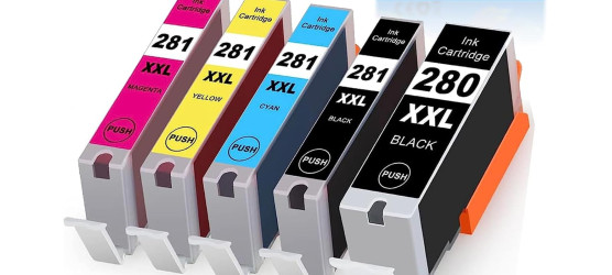 Complete set of 5 Canon PGI-280XXL (1967C001) - CLI-281XXL (1980/1981/1982/1983C001) Compatibles Inkjet Cartridges Complete set of 5 Canon PGI-280XXL (1967C001) - CLI-281XXL (1980/1981/1982/1983C001) Compatibles Inkjet Cartridges