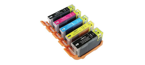 Complete set of 5 Canon PGI-5-CLI-8 Compatibles Inkjet Cartridges Complete set of 5 Canon PGI-5-CLI-8 Compatibles Inkjet Cartridges