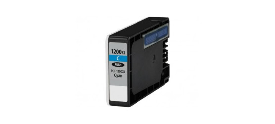 Cartouche à jet d'encre Canon PGI-1200XL (9196B001) haute capacité compatible cyan Cartouche à jet d'encre Canon PGI-1200XL (9196B001) haute capacité compatible cyan