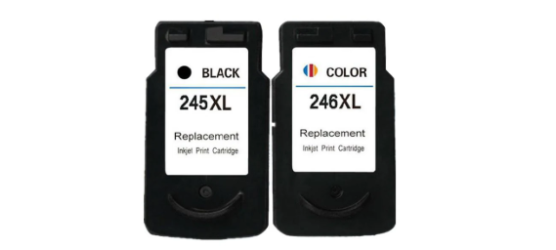 Complete set of 2 Canon PG-245XL and CL-246XL Compatible High Yield Inkjet Cartridges Complete set of 2 Canon PG-245XL and CL-246XL Compatible High Yield Inkjet Cartridges