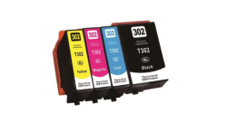 Complete set of 4 Epson T302XL High Capacity Compatible Inkjet Cartridges