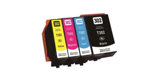 Complete set of 4 Epson T302XL High Capacity Compatible Inkjet Cartridges Complete set of 4 Epson T302XL High Capacity Compatible Inkjet Cartridges