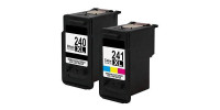 Complete set of 2 Canon PG-240XL and CL-241XL Compatible High Yield Inkjet Cartridges Complete set of 2 Canon PG-240XL and CL-241XL Compatible High Yield Inkjet Cartridges