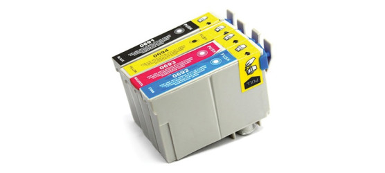 Ensemble complet de 4 cartouches à jet d'encre Epson T069, compatibles
