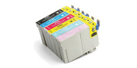 Complete set of 6 Epson T078 Compatible Inkjet Cartridges Complete set of 6 Epson T078 Compatible Inkjet Cartridges