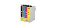 Ensemble complet de 4 cartouches à jet d'encre haute capacité Epson T252XL, compatibles