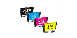 Complete set of 4 Epson T232XL High Capacity Compatible Inkjet Cartridges