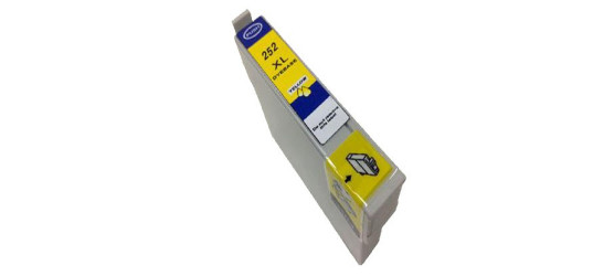 Cartouche à jet d'encre Epson T252XL-420 (252XL) haute capacité, compatible, jaune