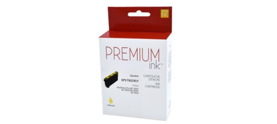 Cartouche à jet d'encre Epson T822XL-420-S (822XL) haute capacité, compatible, Jaune