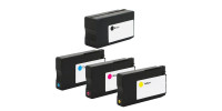 Complete set of 4 HP 962XL Compatible Inkjet Cartridges