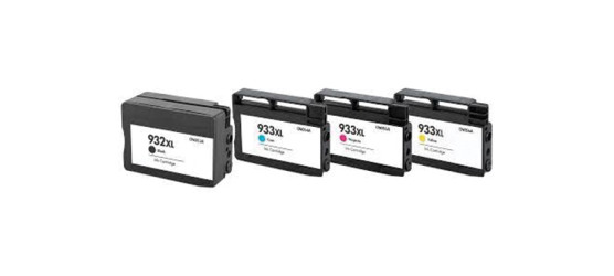 Ensemble complet de 4 cartouches à jet d'encre HP 932XL-933XL haute capacité compatibles Ensemble complet de 4 cartouches à jet d'encre HP 932XL-933XL haute capacité compatibles