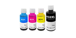 Ensemble complet Hp 32XL-Hp 31 de bouteille d'encre compatible *Smart Tank* 