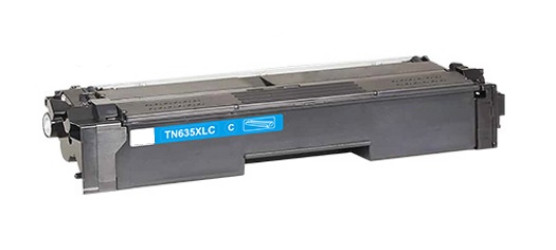 Brother TN635XL compatible high yield cyan laser toner cartridge