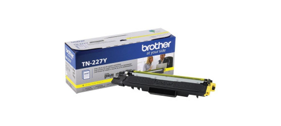 Cartouche laser Brother TN-227 haute capacité originale jaune