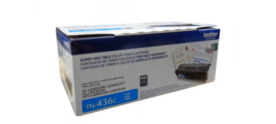 Cartouche laser Brother TN-436 extra haute capacité originale cyan