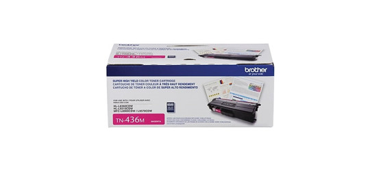 Cartouche laser Brother TN-436 extra haute capacité originale magenta