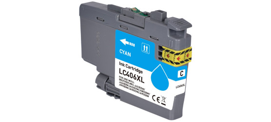 Brother LC 406XL Cyan Compatible High Yield Inkjet Cartridge Brother LC 406XL Cyan Compatible High Yield Inkjet Cartridge