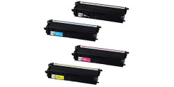 Ensemble complet de 4 cartouches laser Brother TN-433 haute capacité compatibles