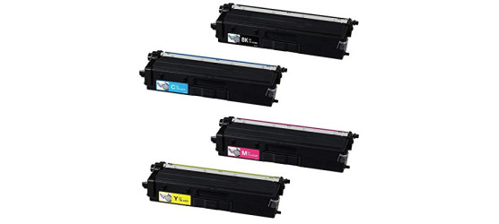 Ensemble complet de 4 cartouches laser Brother TN-433 haute capacité compatibles