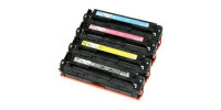 Complete set of 4 HP CB540A-541A-542A-543A (125A) Compatible Laser Cartridges