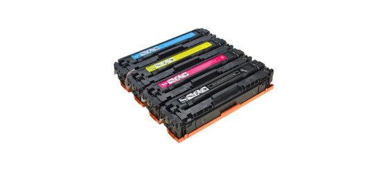 Complete set of 4 HP CF380X-CF381A-CF382A-CF383A (312X/312A), Compatible Laser Cartridge 