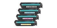 Complete set of 4 HP W2130X, W2131X, W2132X, W2133X (213X) Compatible High Yield Laser Cartridges