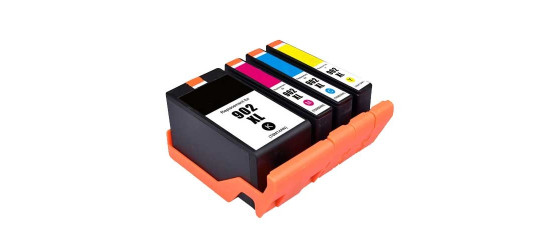 Complete set of 4 Remanufactured HP 902XL Colours High Yield Compatible Inkjet Cartridges Complete set of 4 Remanufactured HP 902XL Colours High Yield Compatible Inkjet Cartridges